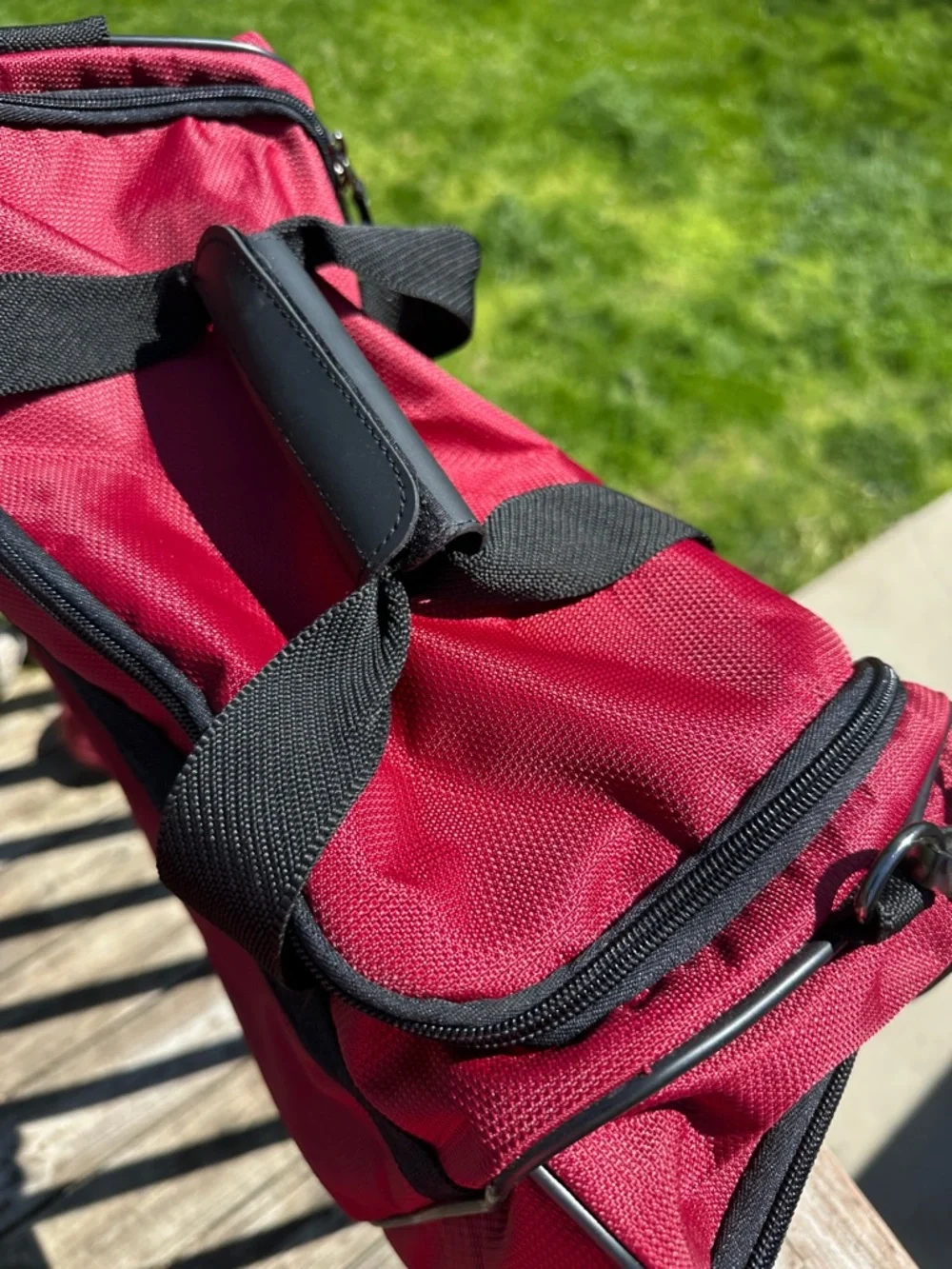 Samsonite Red and Black Travel Duffel Bag